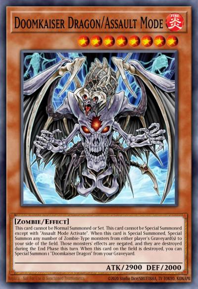Doomkaiser Dragon/Assault Mode Ultimate Rare CRMS-EN019 Crimson Crisis Yugioh card
