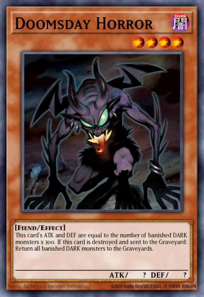 Doomsday Horror Super Rare DESO-EN049 Destiny Soldiers Yugioh card