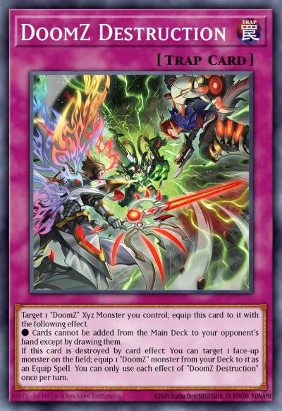 DoomZ Destruction Common DOOD-EN074 Doom of Dimensions Yugioh card