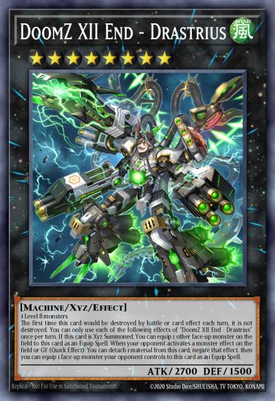 DoomZ XII End - Drastrius Secret Rare DOOD-EN045 Doom of Dimensions Yugioh card