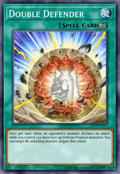 Double Defender Common ORCS-EN049 Order of Chaos Yugioh card