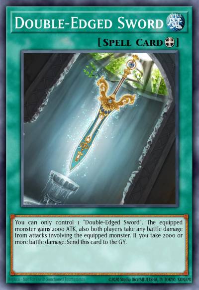 Double-Edged Sword Rare AMDE-EN043 Amazing Defenders Yugioh card
