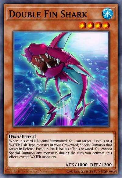 Double Fin Shark Ultra Rare DUSA-EN001 Duelist Saga Yugioh card
