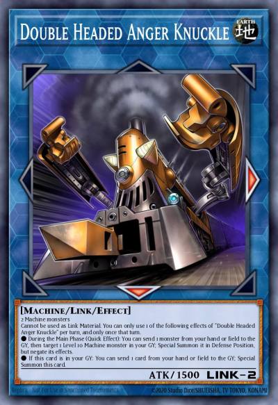 Double Headed Anger Knuckle Secret Rare BLHR-EN048 Battles of Legend Heros Revenge Yugioh card