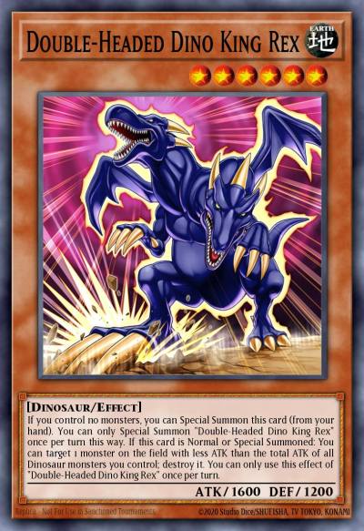 Double-Headed Dino King Rex Common MP24-EN362 25th Anniversary Tin Dueling Mirrors Yugioh card