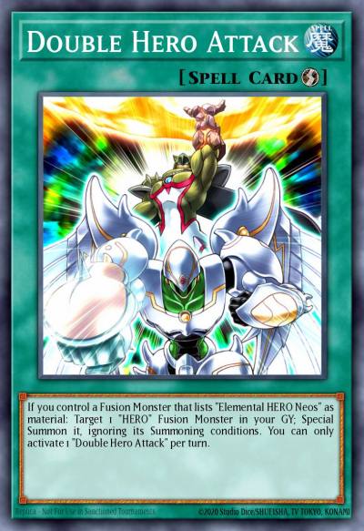 Double Hero Attack Ultra Rare DUPO-EN005 Duel Power Yugioh card