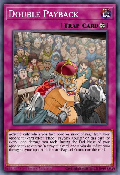 Double Payback Short Print GAOV-EN080 Galactic Overlord Yugioh card