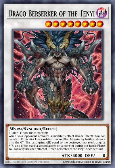 Draco Berserker of the Tenyi Prismatic Secret Rare MP20-EN166 2020 Tin of Lost Memories Mega Pack Yugioh card