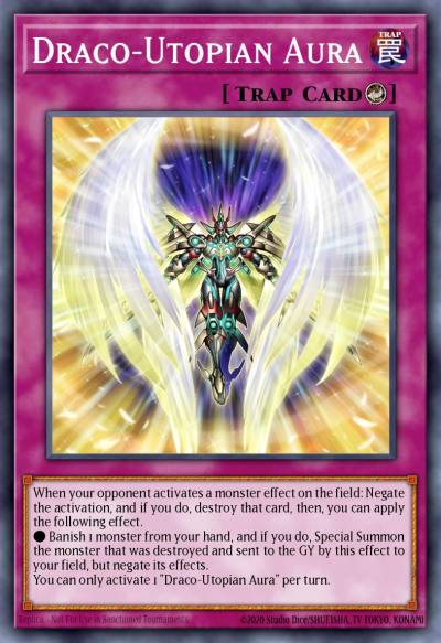 Draco-Utopian Aura Ultra Rare MP24-EN162 25th Anniversary Tin Dueling Mirrors Yugioh card
