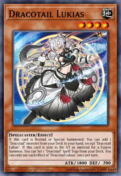 Dracotail Lukias Collector's Rare JUSH-EN001 Justice Hunters Yugioh card