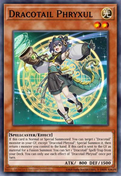 Dracotail Phryxul Secret Rare DOOD-EN023 Doom of Dimensions Yugioh card