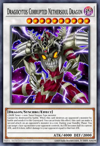 Dragocytos Corrupted Nethersoul Dragon Gold Secret Rare PGL2-EN014 Premium Gold Return of the Bling Yugioh card