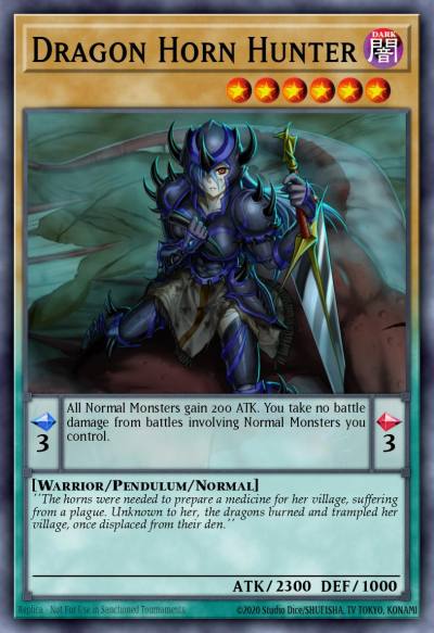 Dragon Horn Hunter Common DEM3-EN002 Demo Deck 2016 Yugioh card