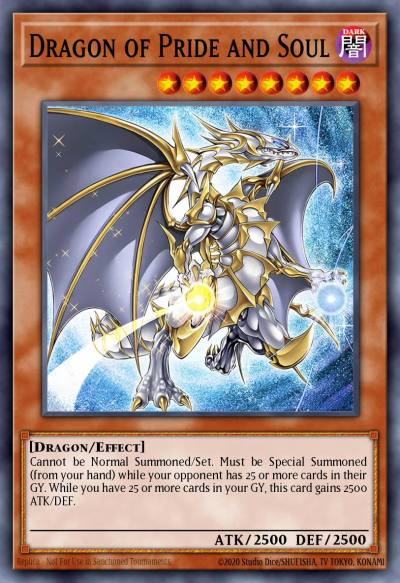 Dragon of Pride and Soul Quarter Century Secret Rare INFO-EN000 The Infinite Forbidden Yugioh card