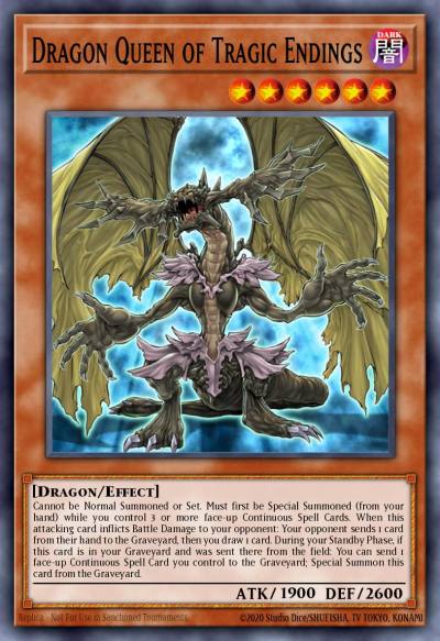 Dragon Queen of Tragic Endings Super Rare ABPF-EN014 Absolute Powerforce Yugioh card