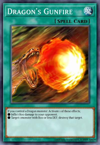 Dragons Gunfire Common BP03-EN141 Battle Pack 3 Monster League Yugioh card