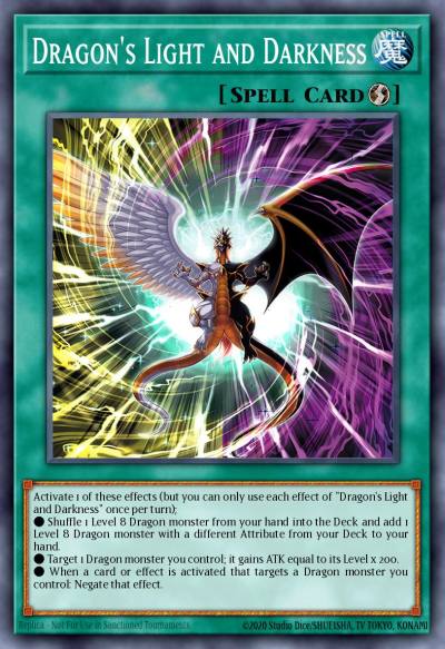 Dragons Light and Darkness Ultra Rare MP25-EN226 2025 Mega-Pack Tin Yugioh card