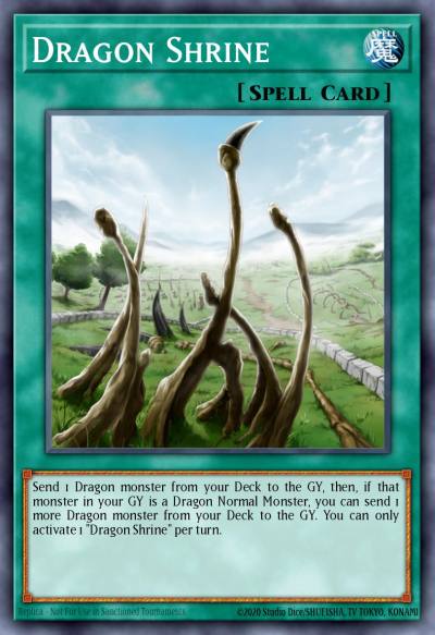 Dragon Shrine Rare DPRP-EN029 Duelist Pack Rivals of the Pharaoh Yugioh card