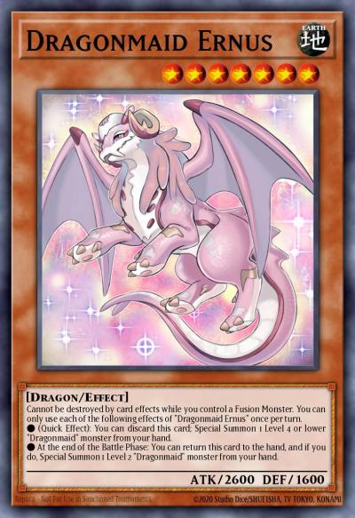 Dragonmaid Ernus Ultra Rare BLMM-EN055 Battles of Legend Monster Mayhem Yugioh card