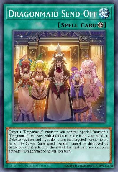 Dragonmaid Send-Off Super Rare CHIM-ENSE3 Chaos Impact Special Edition Yugioh card