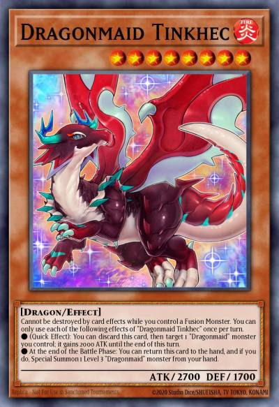 Dragonmaid Tinkhec Ultra Rare BLMM-EN059 Battles of Legend Monster Mayhem Yugioh card