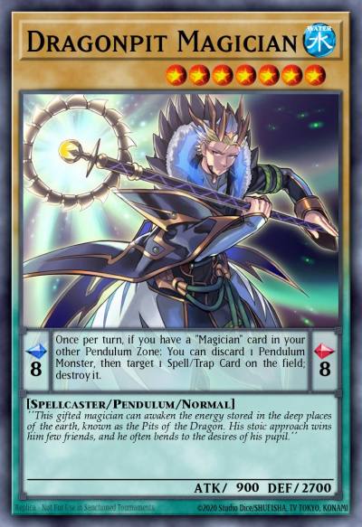 Dragonpit Magician Common SDMP-EN002 Master of Pendulum Structure Deck Yugioh card