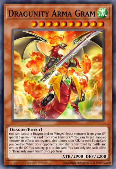 Dragunity Arma Gram Ultra Rare GFTP-EN036 Ghosts From the Past Yugioh card
