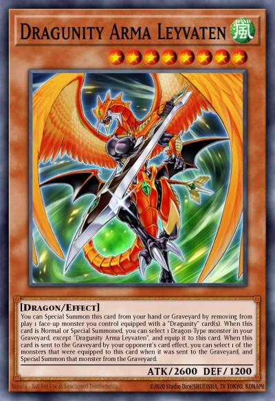 Dragunity Arma Leyvaten Ultra Rare SDDL-EN001 Dragunity Legion Structure Deck Yugioh card