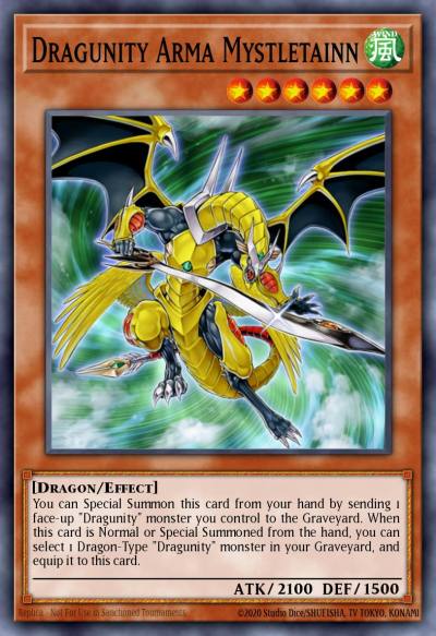 Dragunity Arma Mystletainn Super Rare SDDL-EN002 Dragunity Legion Structure Deck Yugioh card