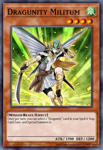 Dragunity Militum Common SDDL-EN008 Dragunity Legion Structure Deck Yugioh card
