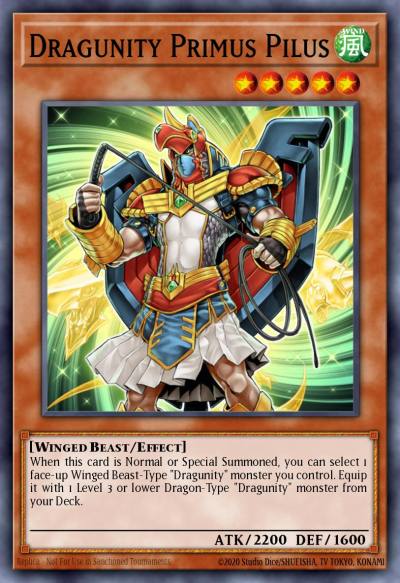 Dragunity Primus Pilus Common SDDL-EN009 Dragunity Legion Structure Deck Yugioh card