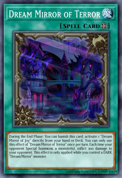 Dream Mirror of Terror Super Rare RIRA-EN090 Rising Rampage Yugioh card