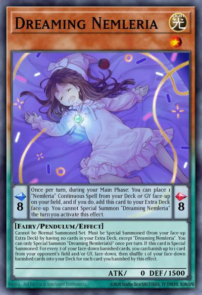 Dreaming Nemleria Super Rare CYAC-EN015 Cyberstorm Access Yugioh card