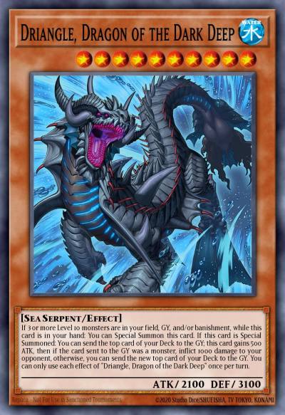 Driangle Dragon of the Dark Deep Common SUDA-EN022 Supreme Darkness Yugioh card