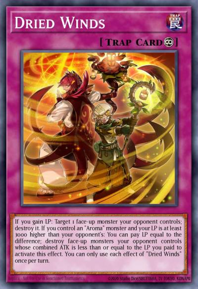Dried Winds Super Rare CORE-EN075 Clash of Rebellions Yugioh card