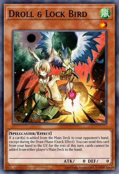 Droll and Lock Bird Collector's Rare RA02-EN006 25th Anniversary Rarity Collection II Yugioh card