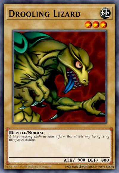 Drooling Lizard Common LOB-115 Legend of Blue Eyes White Dragon Yugioh card
