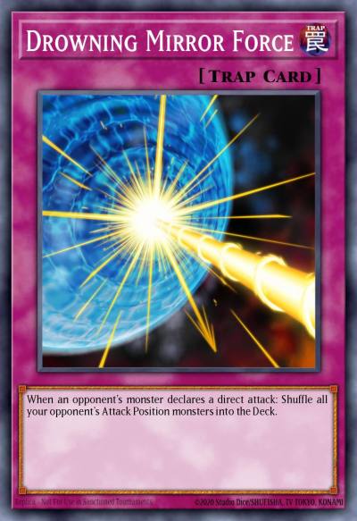 Drowning Mirror Force Secret Rare MP17-EN041 2017 Mega-Tin Mega Pack Yugioh card