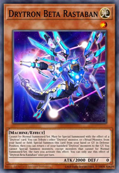 Drytron Beta Rastaban Super Rare MP21-EN237 2021 Tin of Ancient Battles Yugioh card