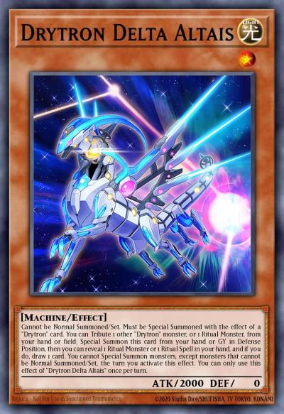 Drytron Delta Altais Super Rare MP21-EN239 2021 Tin of Ancient Battles Yugioh card
