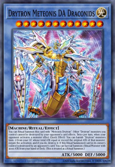 Drytron Meteonis DA Draconids Ultra Rare MP25-EN220 2025 Mega-Pack Tin Yugioh card