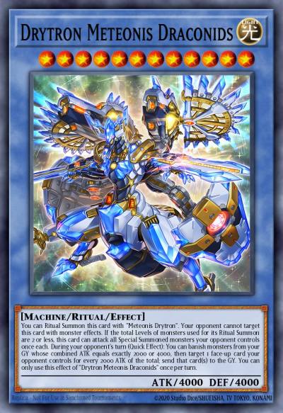 Drytron Meteonis Draconids Collector's Rare GEIM-EN029 Genesis Impact Yugioh card