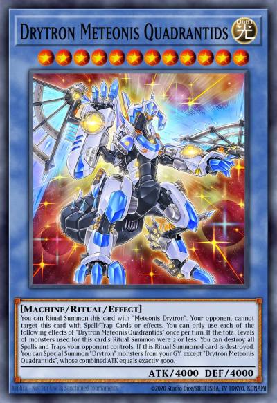 Drytron Meteonis Quadrantids Collector's Rare GEIM-EN030 Genesis Impact Yugioh card