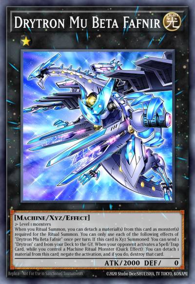 Drytron Mu Beta Fafnir Prismatic Secret Rare MP22-EN084 2022 Tin of the Pharaohs Gods Yugioh card