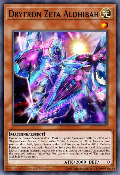 Drytron Zeta Aldhibah Prismatic Secret Rare MP21-EN240 2021 Tin of Ancient Battles Yugioh card