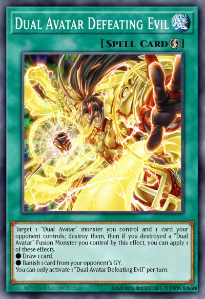 Dual Avatar Defeating Evil Common PHRA-EN059 Phantom Rage Yugioh card