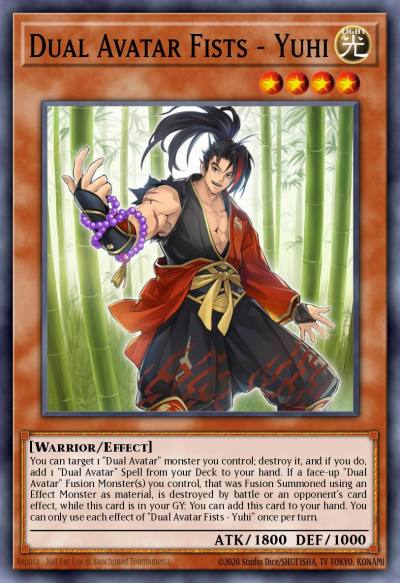 Dual Avatar Fists - Yuhi Super Rare PHRA-EN014 Phantom Rage Yugioh card