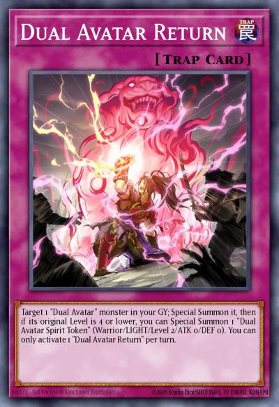 Dual Avatar Return Common PHRA-EN073 Phantom Rage Yugioh card