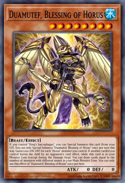 Duamutef Blessing of Horus Prismatic Secret Rare MP24-EN115 25th Anniversary Tin Dueling Mirrors Yugioh card