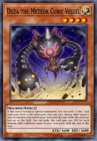 Duza the Meteor Cubic Vessel Ultra Rare MVP1-ENSV1 Yu-Gi-Oh! The Dark Side of Dimensions Movie Pack Secret Edition Yugioh card